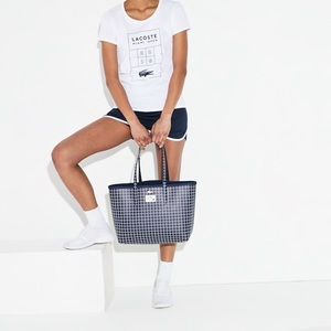 Lacoste Miami open reversible tote bag.